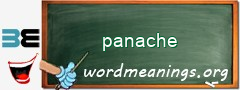 WordMeaning blackboard for panache